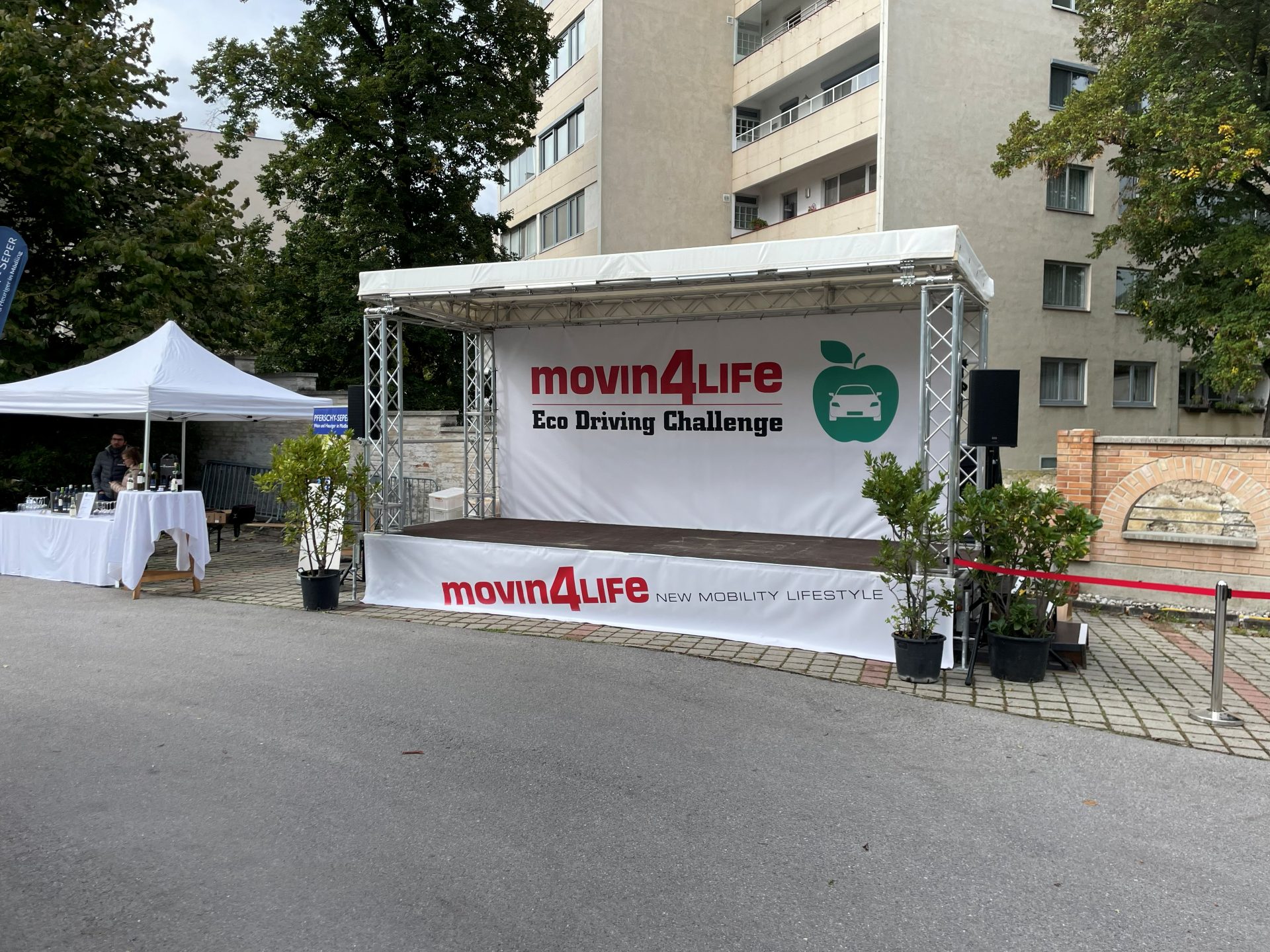 Stadtfestbühne bei der Eco Driving Challenge